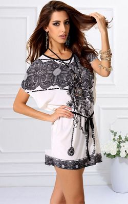 F56317 Womens Tunic Longshirt bat Batwing Blouse